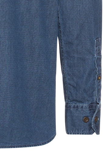 Hemden lange mouw navy Camel active