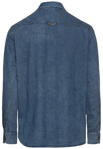 Hemden lange mouw navy Camel active