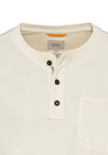 T-shirts lange mouw beige Camel active