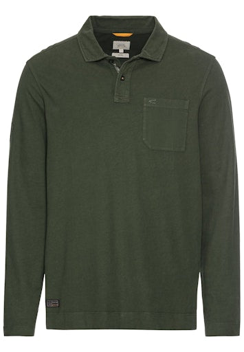 Polo's korte mouw groen Camel active