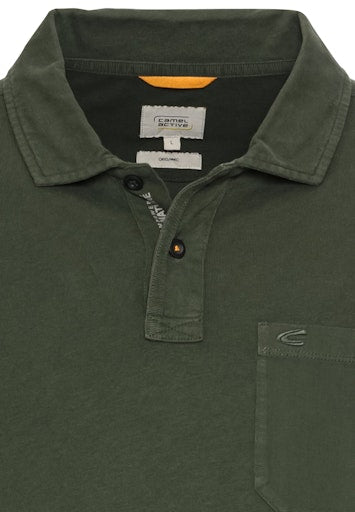 Polo's korte mouw groen Camel active