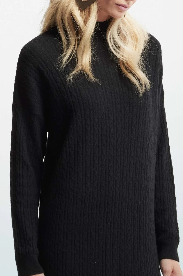 Jurken lange mouw zwart Kocca