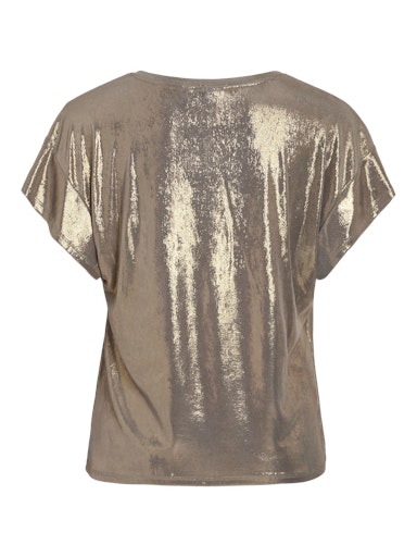 T-shirts korte mouw goud VILA