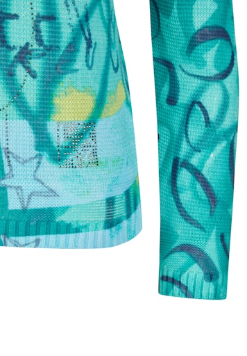 T-shirts lange mouw groen Rabe