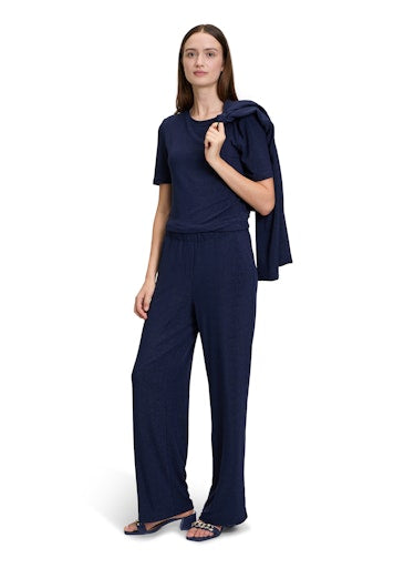 Blouses korte mouw navy Betty & Co