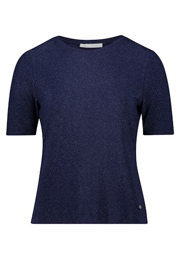 Blouses korte mouw navy Betty & Co