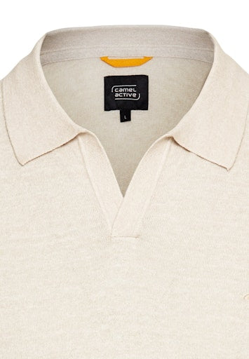 Polo's korte mouw beige Camel active