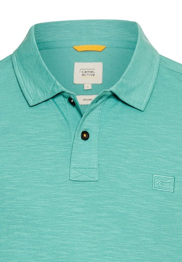 Polo's korte mouw groen Camel active
