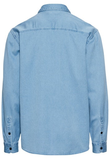 Hemden lange mouw navy Camel active