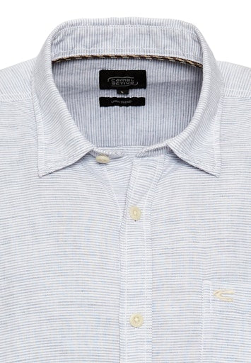 Hemden lange mouw navy Camel active