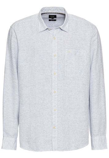 Hemden lange mouw navy Camel active