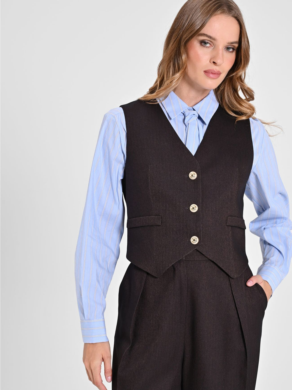 Gilets bruin Rinascimento