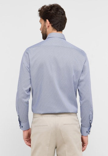 Hemden lange mouw blauw ETERNA