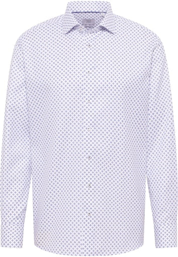 Hemden lange mouw blauw ETERNA