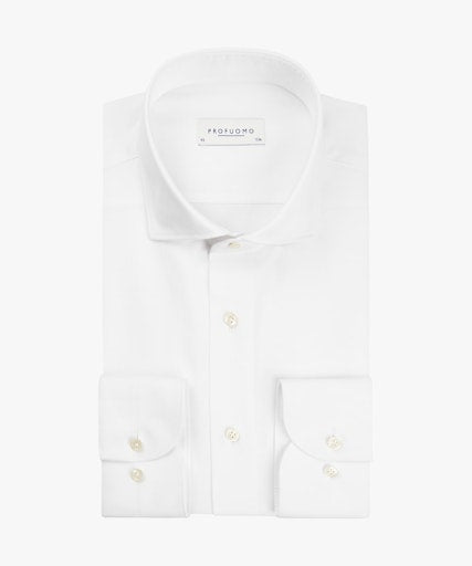 Hemden lange mouw wit Profuomo