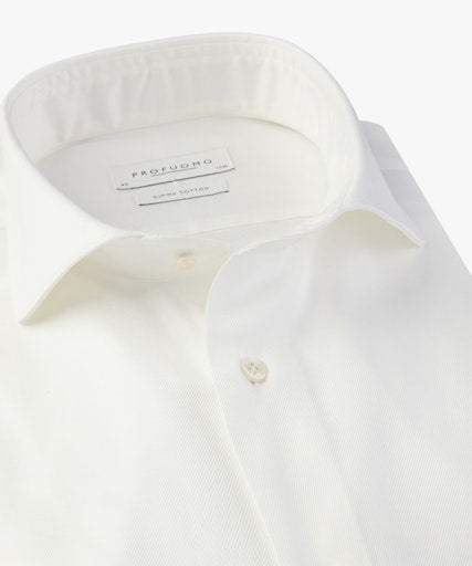 Hemden lange mouw wit Profuomo