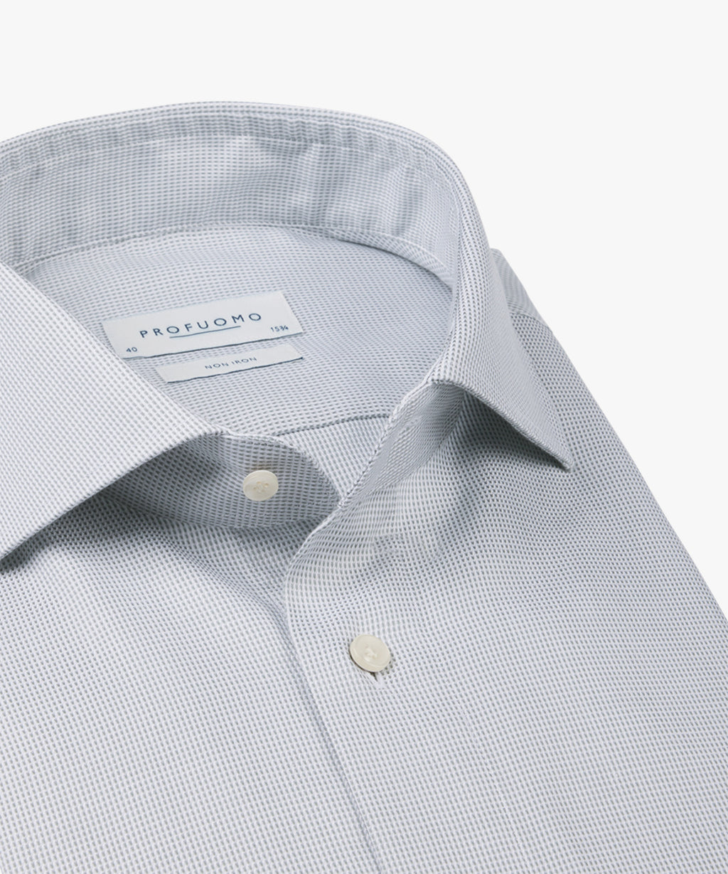 Hemden lange mouw groen Profuomo