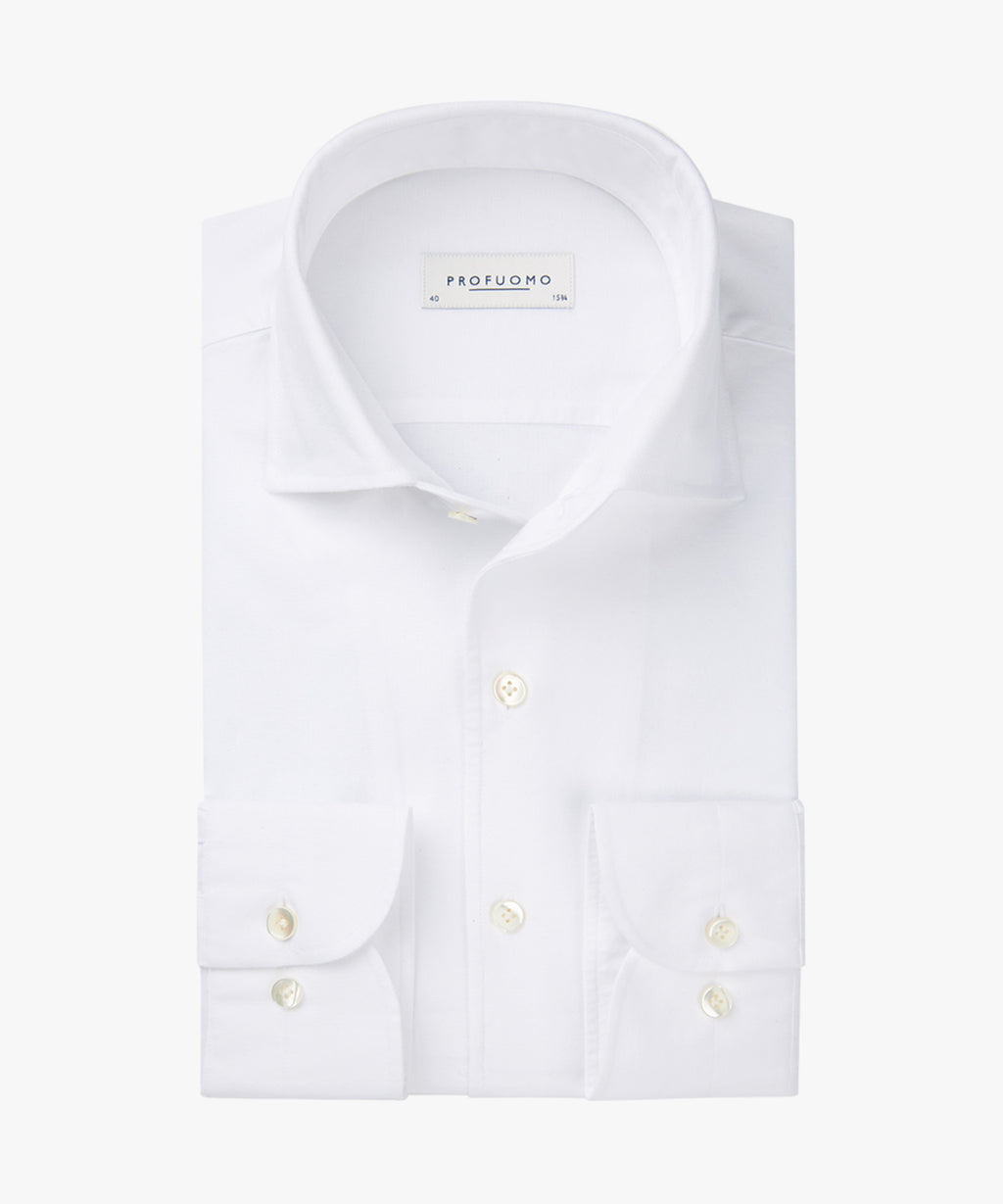 Hemden lange mouw wit Profuomo