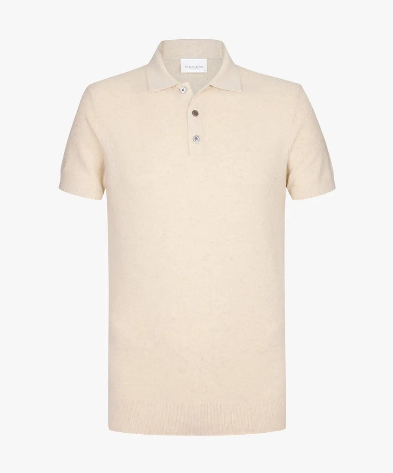 Polo's korte mouw wit Profuomo