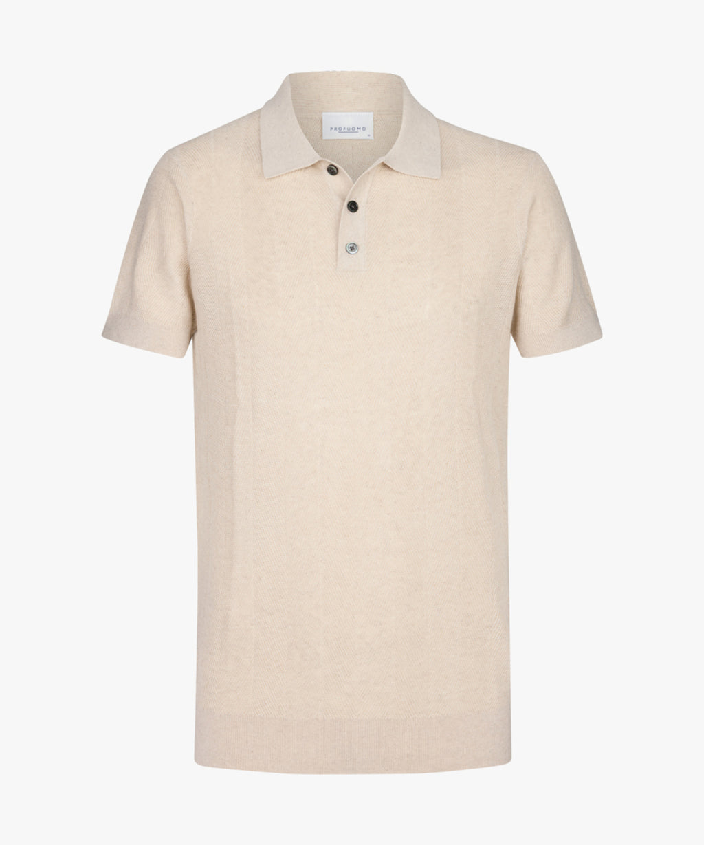 Polo's korte mouw wit Profuomo