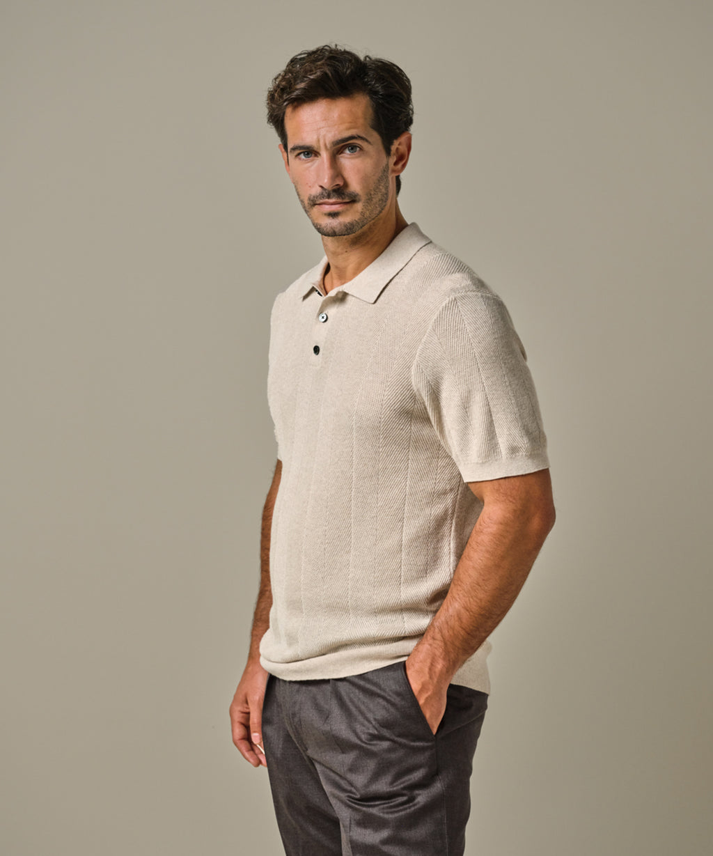 Polo's korte mouw wit Profuomo
