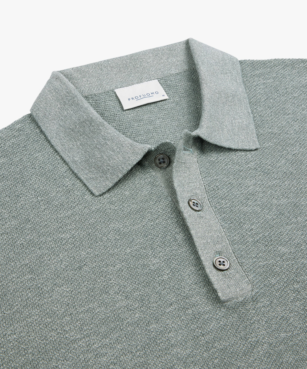 Polo's korte mouw groen Profuomo