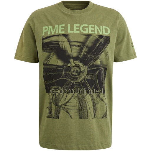 T-shirts korte mouw groen PME