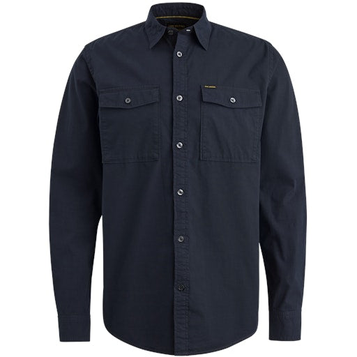 Hemden lange mouw navy PME