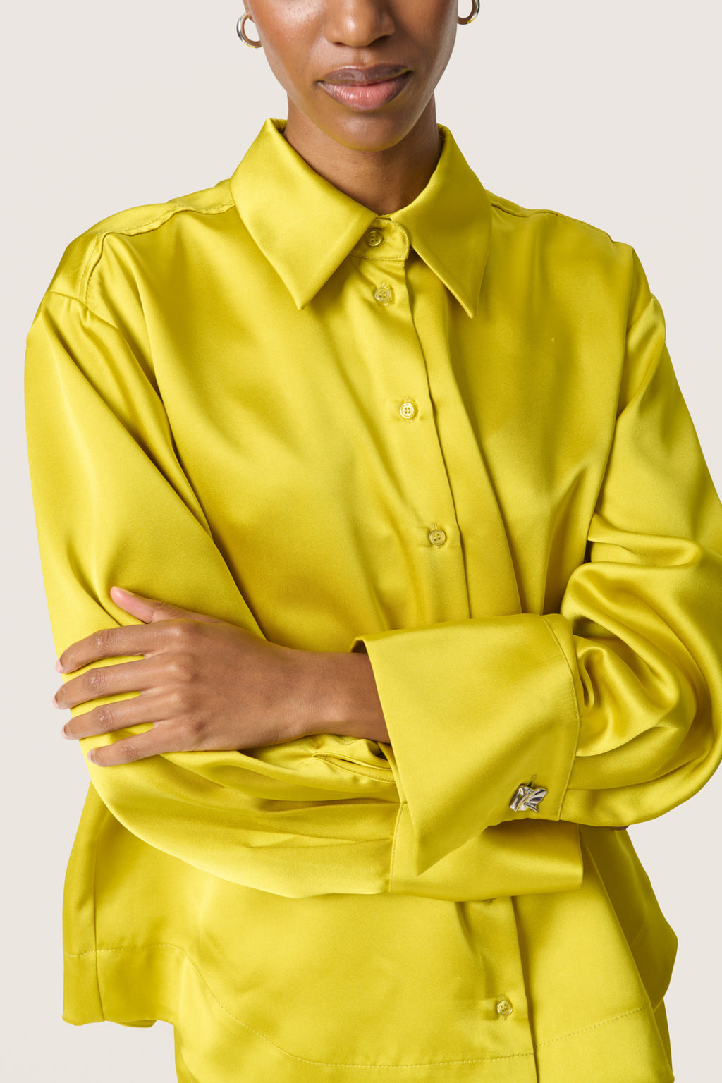 Blouses lange mouw geel Soaked In Luxury