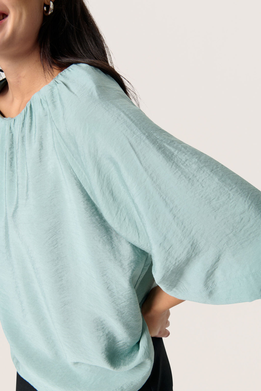 Blouses korte mouw groen Soaked In Luxury
