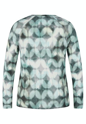 T-shirts lange mouw groen LeComte