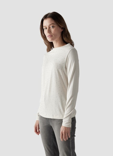 T-shirts lange mouw beige LeComte