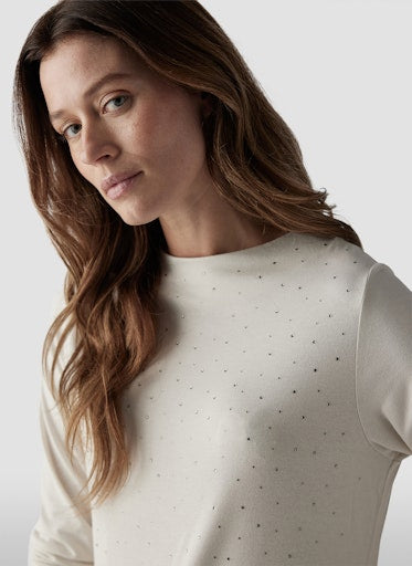 T-shirts lange mouw beige LeComte