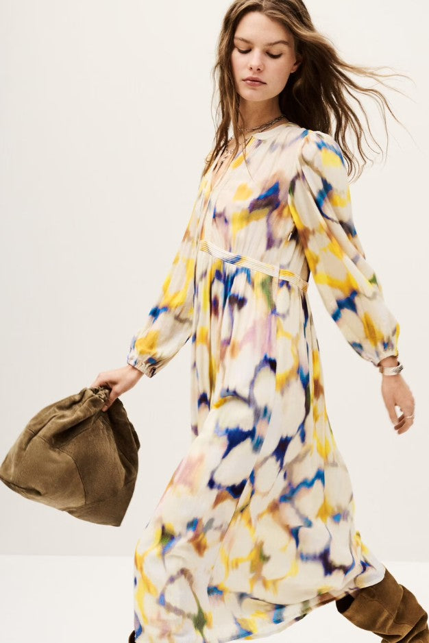 Jurken lange mouw multicolor ba&sh