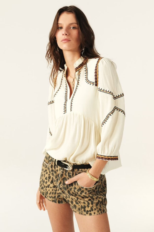 Blouses lange mouw beige ba&sh