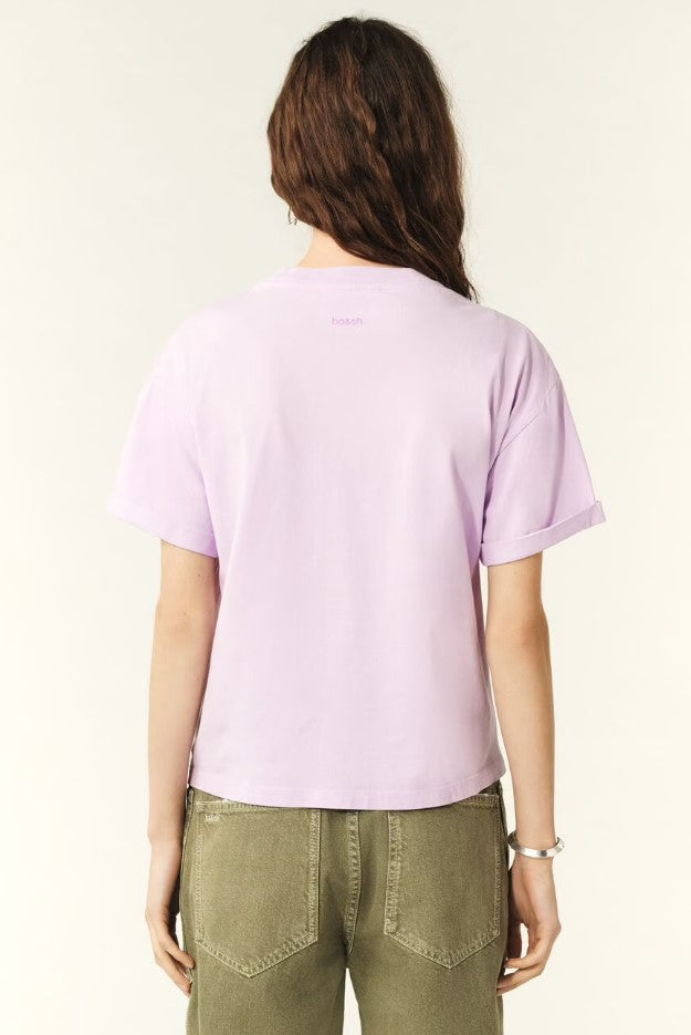T-shirts korte mouw paars ba&sh