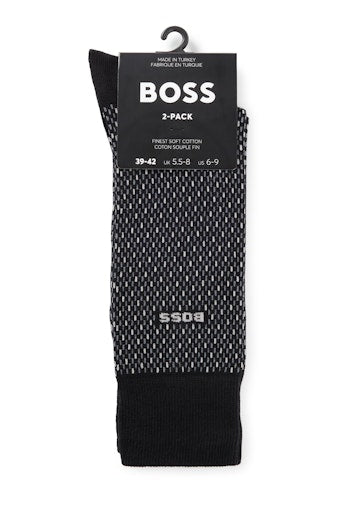 Kousen zwart Boss Men Black