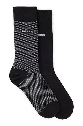 Kousen zwart Boss Men Black