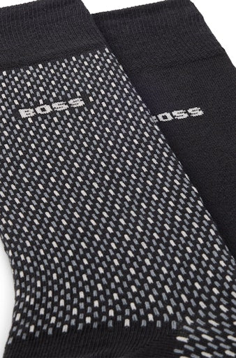 Kousen zwart Boss Men Black
