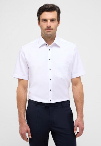 Hemden korte mouw wit ETERNA