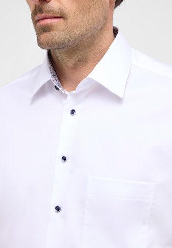 Hemden korte mouw wit ETERNA