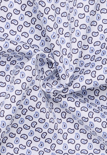 Hemden korte mouw blauw ETERNA