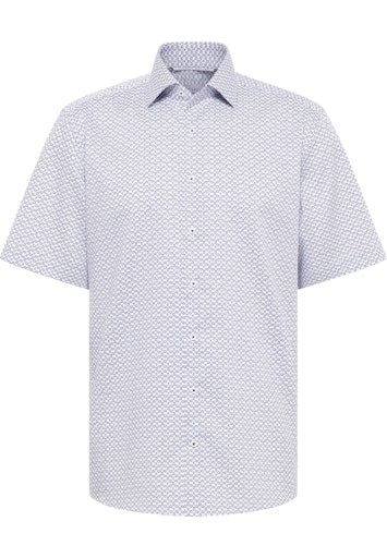 Hemden korte mouw blauw ETERNA