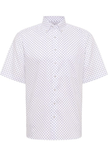 Hemden korte mouw blauw ETERNA