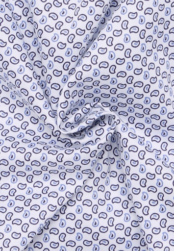 Hemden korte mouw blauw ETERNA