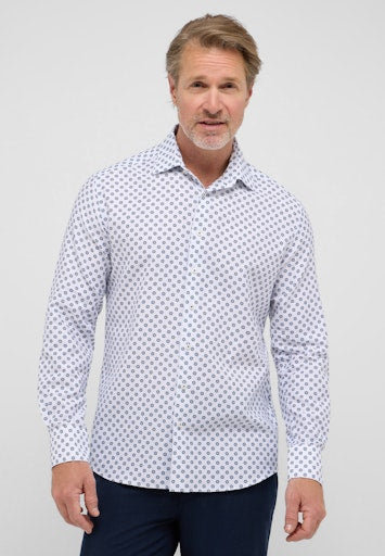 Hemden lange mouw blauw ETERNA