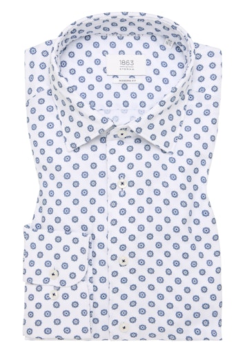 Hemden lange mouw blauw ETERNA