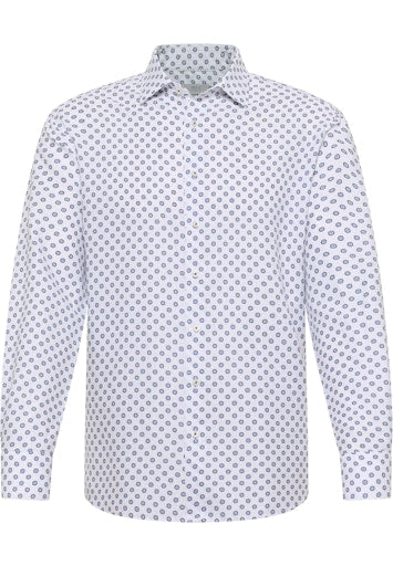 Hemden lange mouw blauw ETERNA