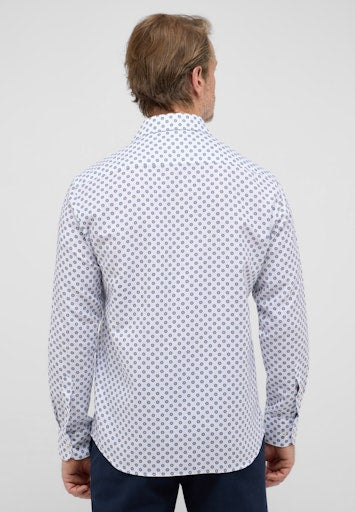 Hemden lange mouw blauw ETERNA