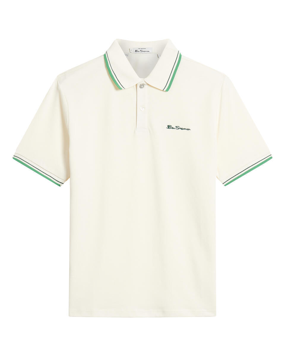 Polo's korte mouw wit Ben Sherman
